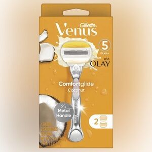 Gillette Venus Comfortable Glide Coconut Metal Handle Shaver